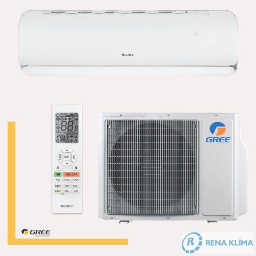 GREE G-TECH Klíma GWH12AECXD-K6DNA1A 3,5 kW Technológiai csúcskategóriás klíma Extra csendes Téliesített