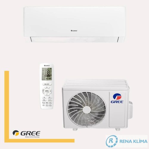 GREE PULSE Klíma GWH18AGD-K6DNA1D 4,6 kW Modern stílusú lakásokba 3D légterelés