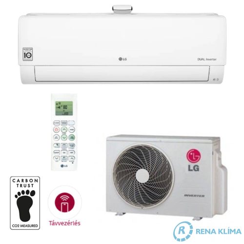 LG DUALCOOL & PURE Klíma AP09RK 2,5 kW 2 az 1-ben léghűtést és légszűrést biztosít Energiafogyasztás kijelzővel