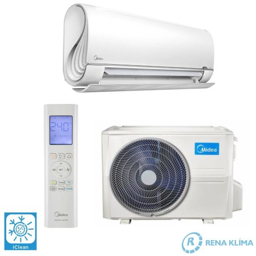 MIDEA BREEZELESS+ Klíma MSF3-12-SP 3,5 kW Lágy légterelés Prémium megjelenés Okos otthon kompatibilis