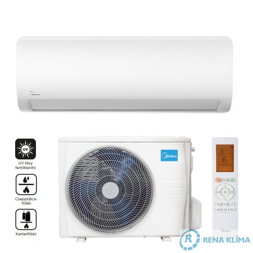 MIDEA XTREME SAVE PRO Klíma MGP2X-12-SP 3,5 kW Eco üzemmód UV fény fertőtlenítő Okos otthon kompatibilis