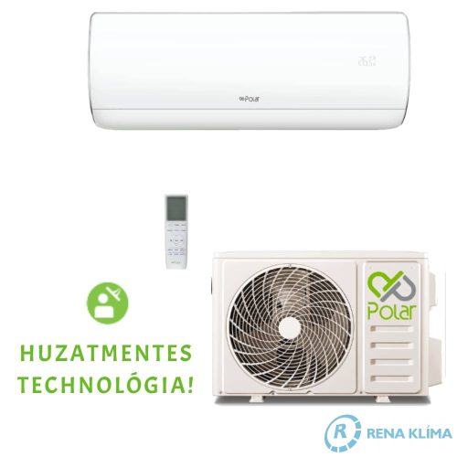 POLAR ULTIMATE Klíma SIEH0025SDU / SO1H0025SDU 2,5 kW Gazdaságos üzemmód Huzatmentes befúvás